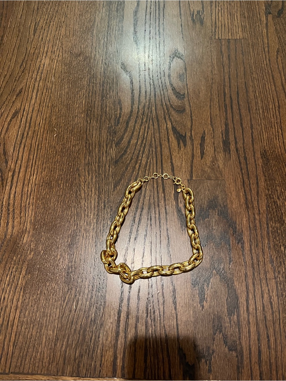 Gold Chain Link Necklace - Women's Fashion Jewelry